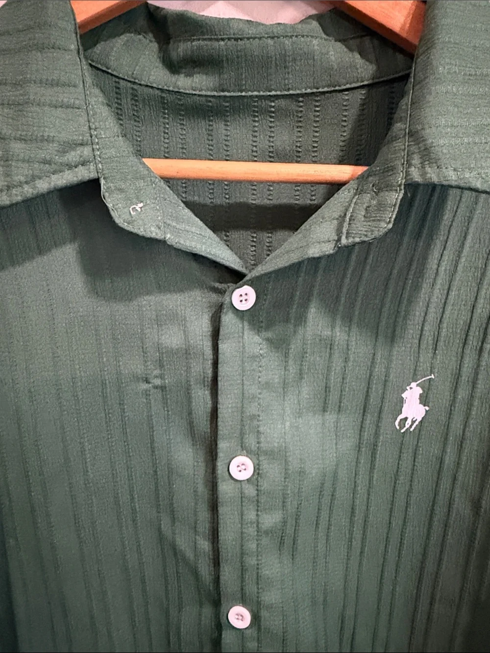 Polo by Ralph Lauren Forest Green Short-Sleeve Button-Down Shirt